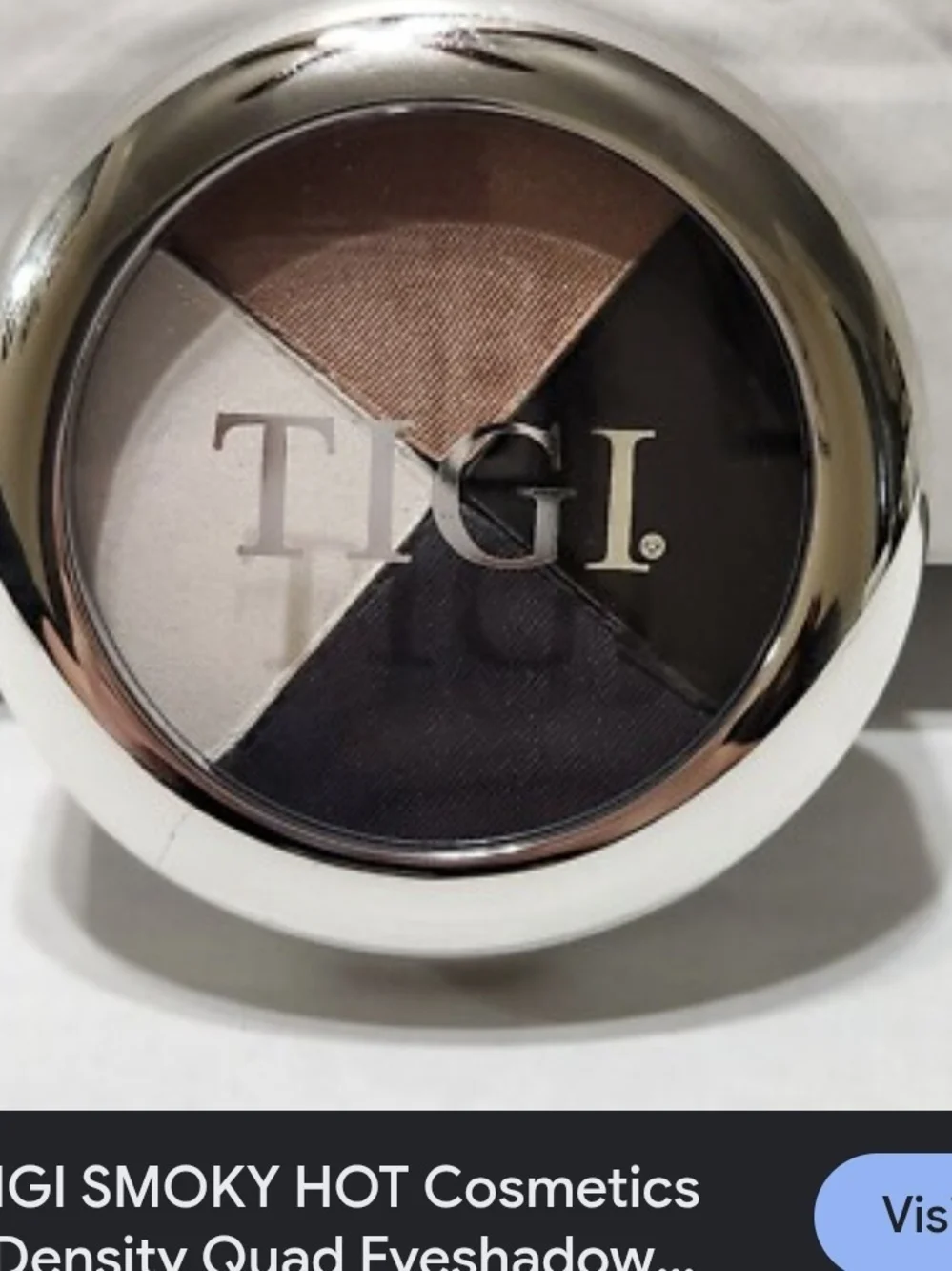 TIGI Quad Eyeshadow Palette - Brown, Black, Cream, Taupe